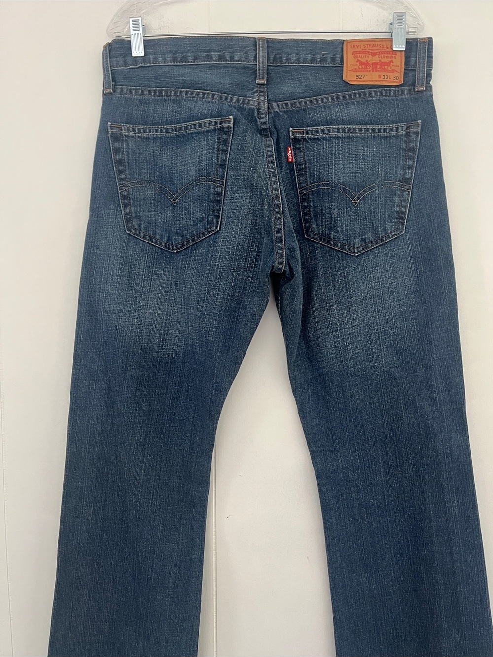 LEVI’s 527 Bootcut Men's Dark Wash Blue Jeans Denim W 33 L 30 - Picture 9 of 14